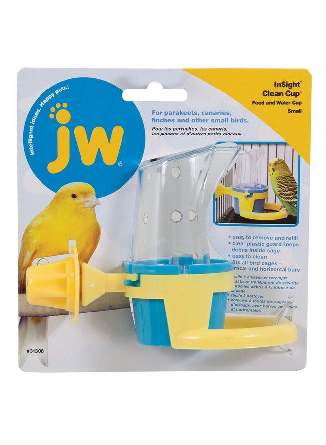 JW JW Pet Bird Cage Clean Cup Feeder & Water Cup Bird Accessory, Small (Assorted Colors)  - Image 1