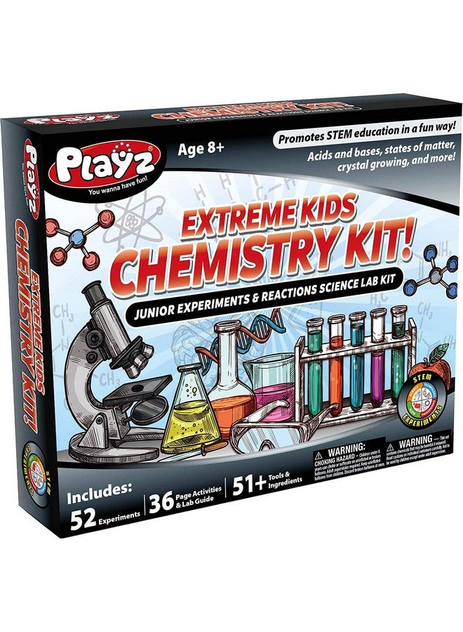 Playz 52 Extreme Kids Chemistry Experiments Set Stem Activities & Science Kits For Kids Age 812 With 51+ Tools Discovery Science Educational Toys & Gifts For Boys Girls Teenagers & Kids  - Image 2