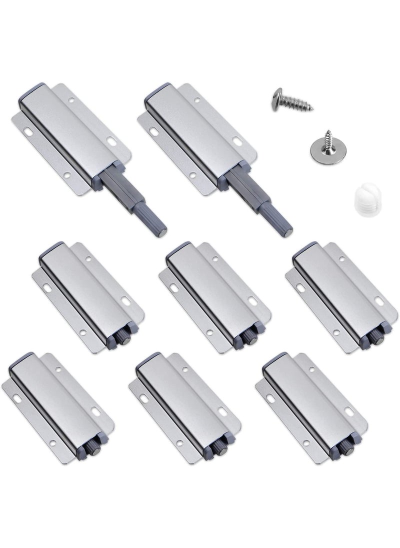 Teclican Cabinet Door Magnetic Catch Magnetic Cabinet Closures Heavy Duty Touch Latches Hidden Door Latch for Cabinet Drawer Convenient Beautiful and Neat Design 2 Pack of 5  - Image 1