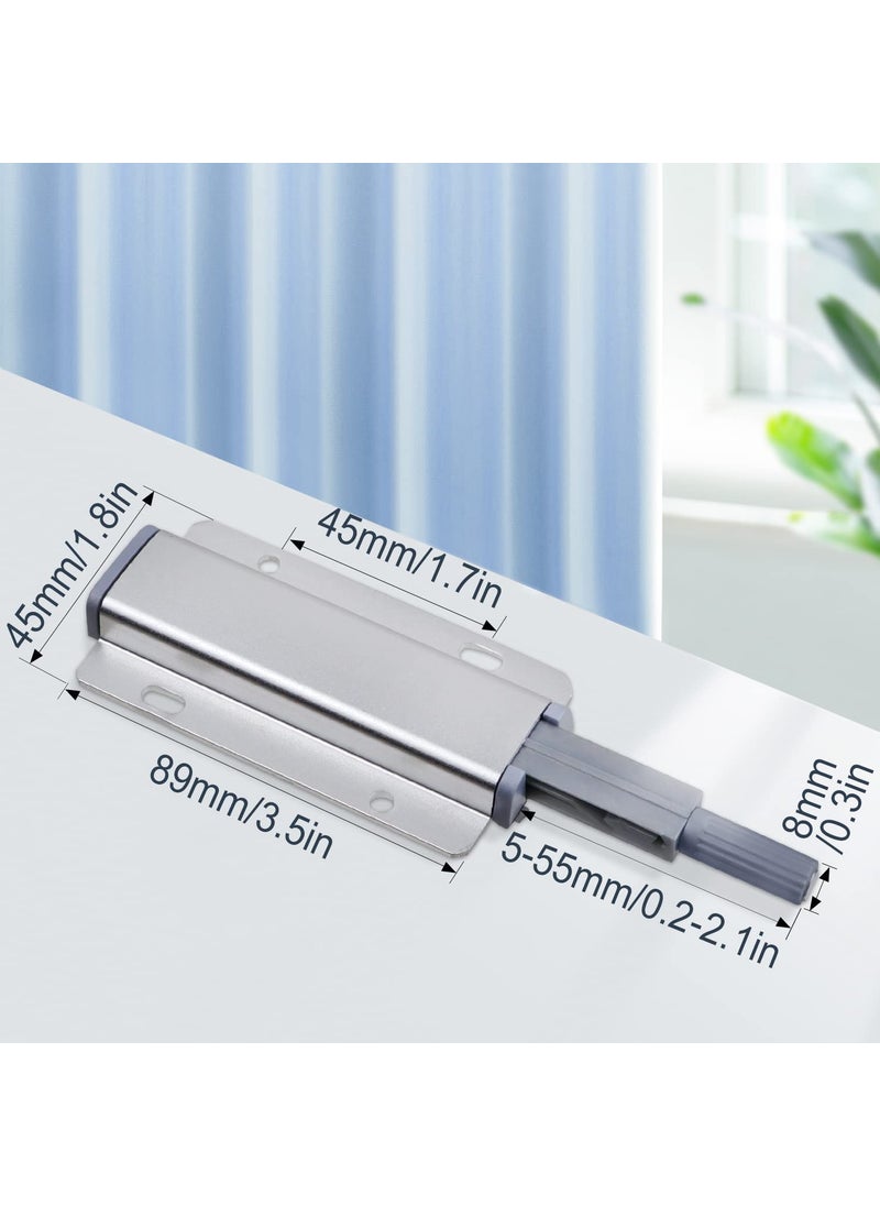 Teclican Cabinet Door Magnetic Catch Magnetic Cabinet Closures Heavy Duty Touch Latches Hidden Door Latch for Cabinet Drawer Convenient Beautiful and Neat Design 2 Pack of 5  - Image 2