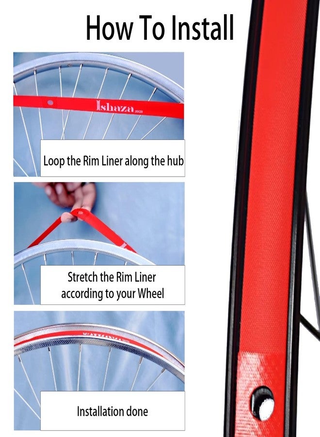 Runseaway 2Pcs 26” Bicycle Rim Strip Rim Tape, High-Pressure & Puncture Resistant Inner Tube Protection Pad, Elastic PVC Bike Wheel Liner Tire Liners for Mountain & Road Bikes - Image 5