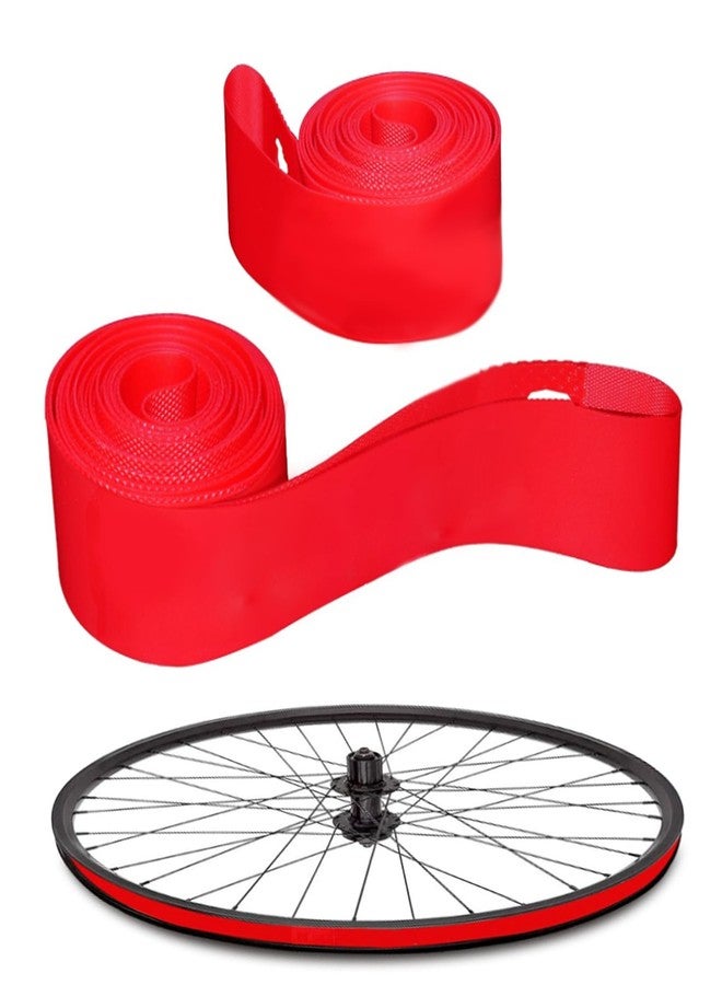 Runseaway 2Pcs 26” Bicycle Rim Strip Rim Tape, High-Pressure & Puncture Resistant Inner Tube Protection Pad, Elastic PVC Bike Wheel Liner Tire Liners for Mountain & Road Bikes - Image 1