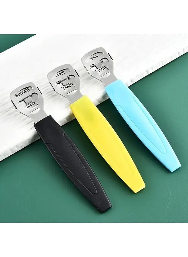 أداة تقشير الجلد الميت من الفولاذ المقاوم للصدأ الأزرق - تصميم مريح للعناية بالقدمين في المنزل - Image 4