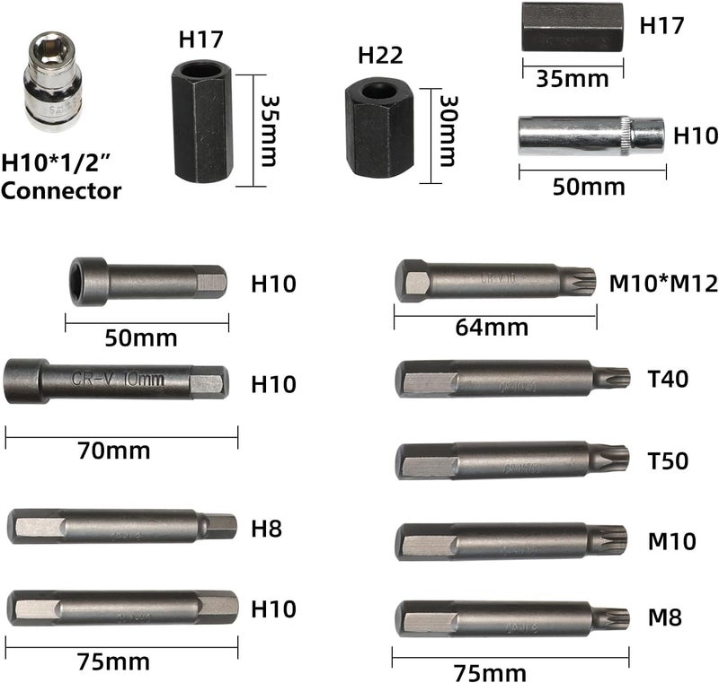 DPTOOL 30-Piece Generator Pulley Removal Tool Kit - Image 3