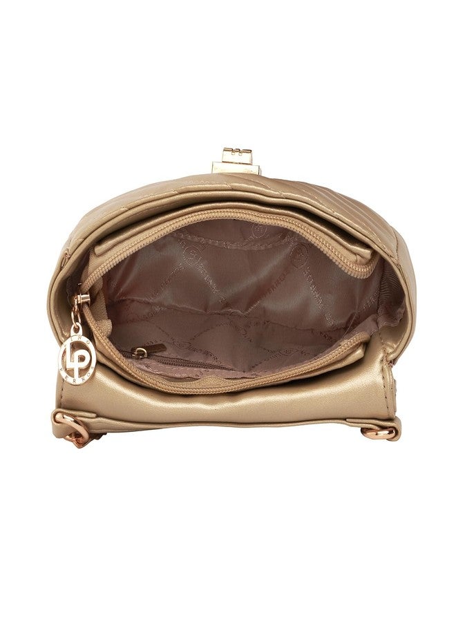 Lino Perros Golden Mini Quilted Sling - Image 5
