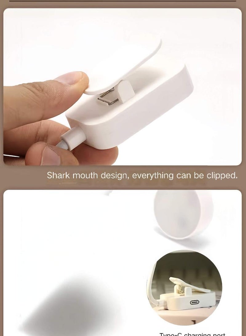 PAPERSAY Rechargeable Book Reading Light Lamp, LED Book Light for Reading in Bed - Eye Caring Adjustable Brightness 3 Color Temperatures 10+ Hours Runtime, USB Reading Light - Image 4