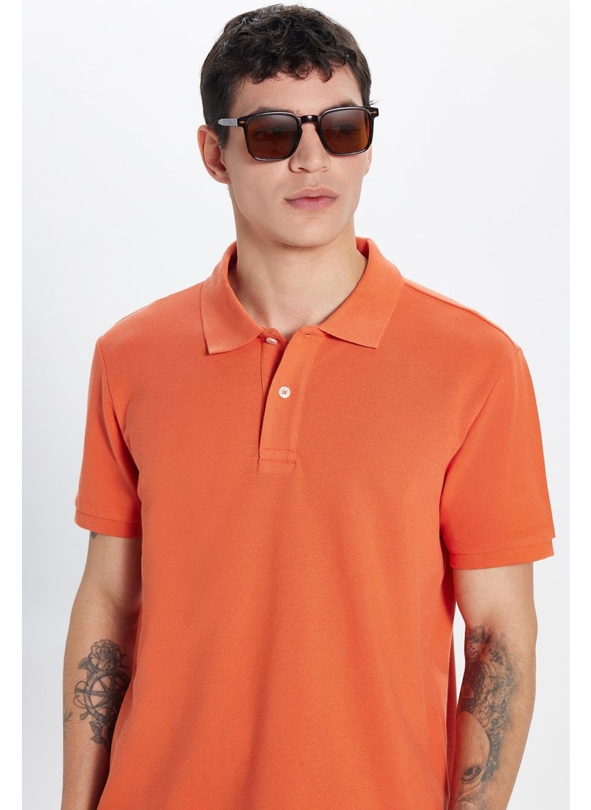 Men's Slim Fit Slim Fit Cotton Orange Polo Neck T-Shirt - pzsku/ZB4F9CC4B2D4108EE14F3Z/45/_/1741286235/3ae4a37f-bb89-4f49-ac68-e8e1e3c33575