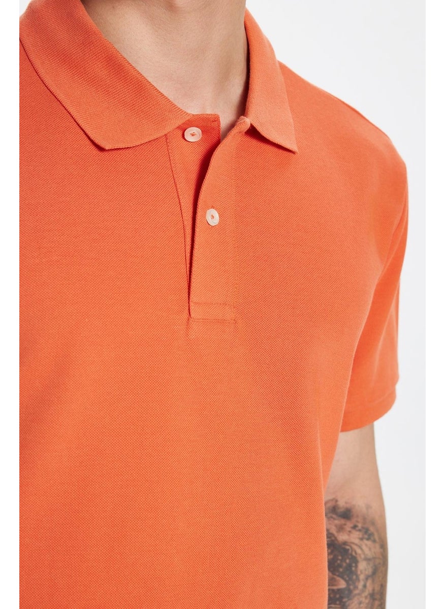 Men's Slim Fit Slim Fit Cotton Orange Polo Neck T-Shirt - pzsku/ZB4F9CC4B2D4108EE14F3Z/45/_/1741286330/9573bdc7-185c-4cf3-8a5f-eb168ff99bd4