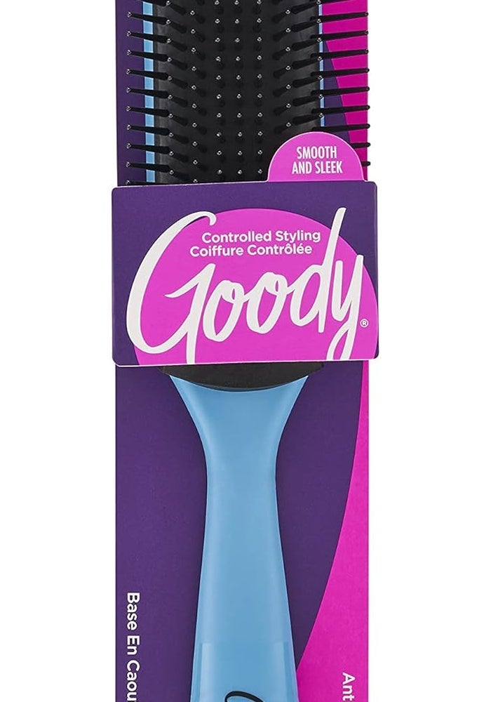 Goody Straight Talk Rubber Styler Brush - Blue - Image 1