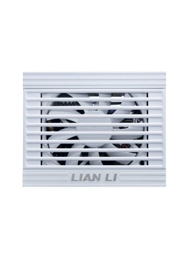 ليان لي مزود طاقة SP Platinum بقوة 1000 واط بتقنية SFX، حاصل على شهادة 80 PLUS Platinum، قابل للفصل بالكامل، متوافق مع ATX 3.1 و PCIe 5.1، مكثفات يابانية 100%، مروحة ذكية 92 مم بتقنية FDB، تصميم SFX صغير الحجم، حامل SFX-to-ATX، أبيض | SP1000P - Image 3