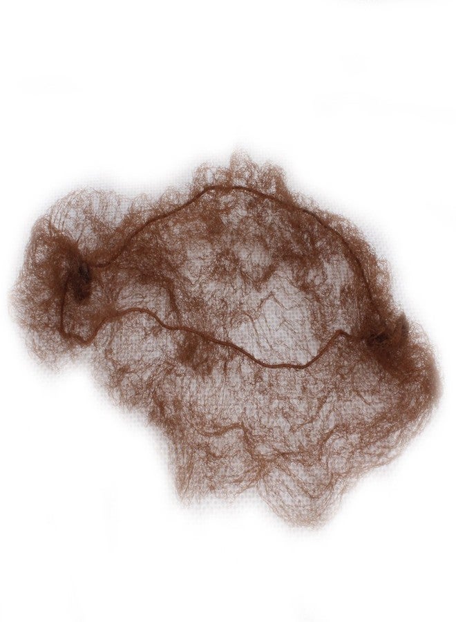 ويكين مجموعة ويكن من 20 قطعة من شبكات الشعر غير المرئية ذات الحواف المطاطية، طول 50 سم (20 بوصة)، لون بني فاتح - Image 5