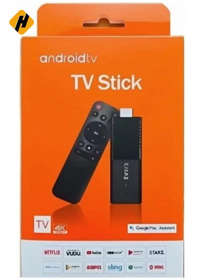 HuHa - TV Stick TVR3 Remote Control, 2GB RAM + 16GB ROM, 1080P HDR, 4K Portable Streaming Media Player, Android 12.1, Quad-Core, 4G/5G WiFi, Google Assistant - Image 1