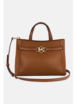 Michael Kors Women Brand Logo Satchel Bag 22 H x 10,5 W x 31 L cm, Tan  - Image 2