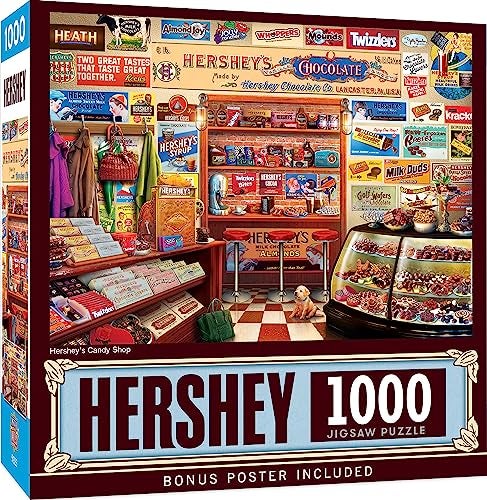 MasterPieces 1000 Piece Jigsaw Puzzle for Adults Family Or Youth  Hersheys Candy Shop  1925x2675 - Image 1