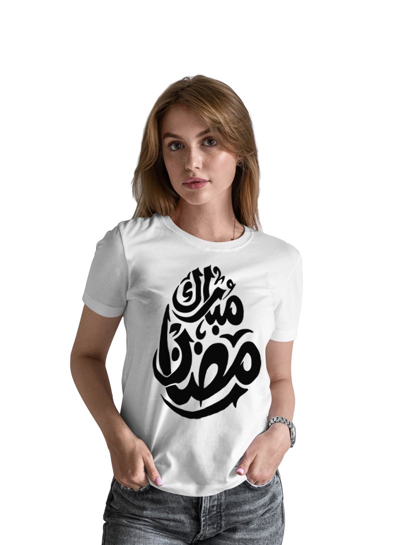 Fashion World Cotton T-shirt Printed with High-quality Ramadan - Image 1