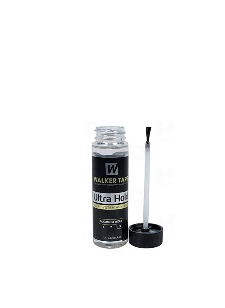 Walker Tape غراء لاصق شعر مستعار بشريط لاصق فائق الثبات من ووكر تيب 1.4 أونصة مع فرشاة - Image 1