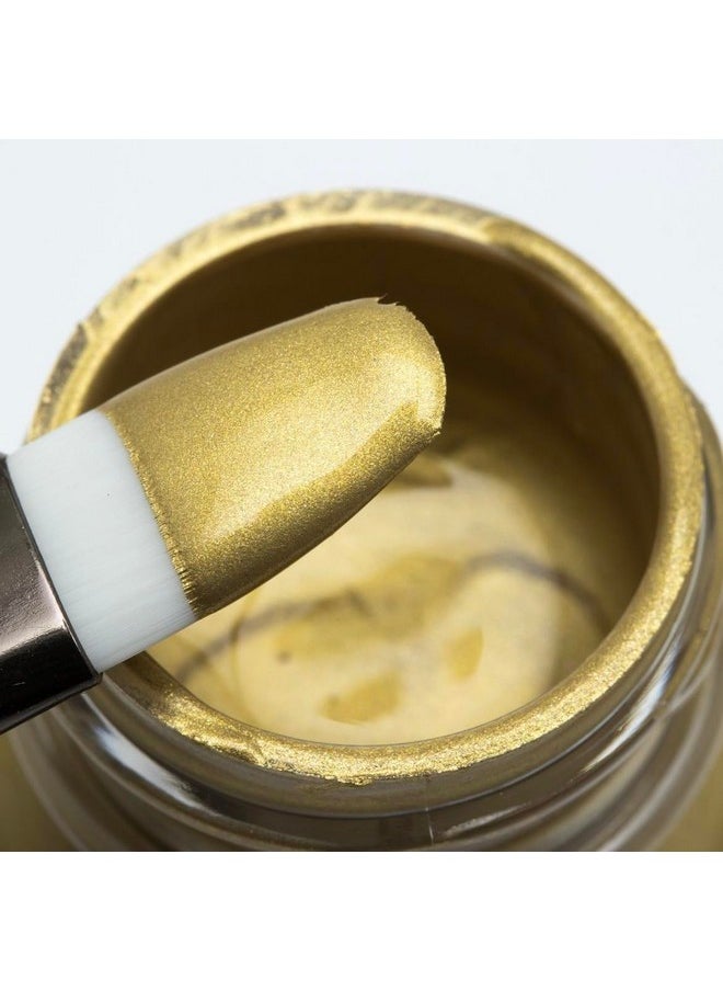Angelus - Pearlescent Leather Paint 18K Gold 4Oz For Customizing Shoes Boots Jackets Shirts Sneakers & More Made In Usa - Image 1