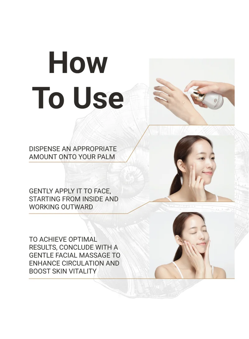 GOLD SNAIL Essence - 24K Gold and Snail Extract Essence, K Beauty Korean Skincare, Anti Wrincle and Dull Skin Care, Calming, Skin Brightening