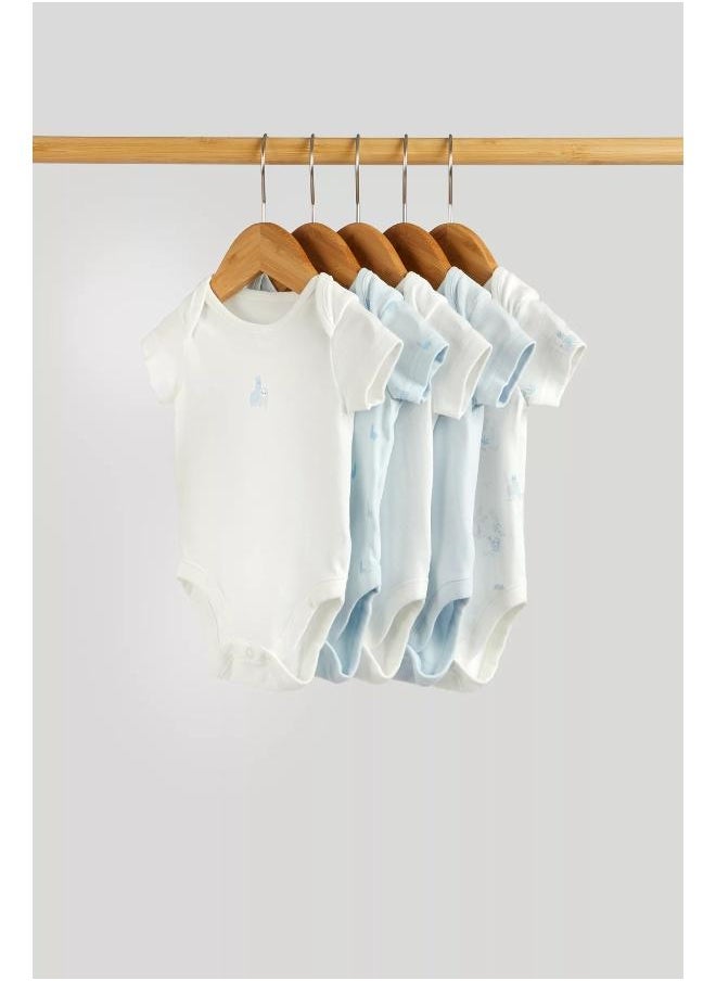mothercare - Sloth Short-Sleeved Bodysuits - 5 Pack - Image 1