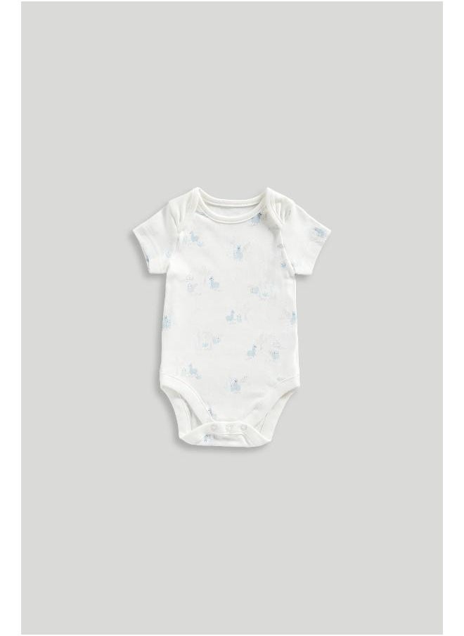mothercare - Sloth Short-Sleeved Bodysuits - 5 Pack - Image 1