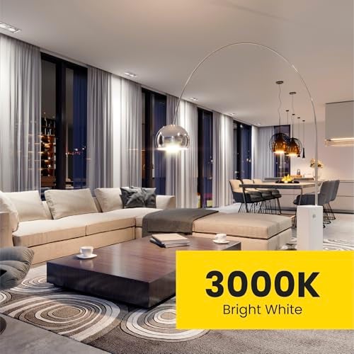 Feit Electric A19 100W Equivalent LED Light Bulbs, Non-Dimmable, 3000k Bright White, 1600 Lumens, 10 Year Lifetime, E26 Base, CRI 90, UL Listed, Damp Rated, 6 Pack, OM100/930CA10K/6 - Image 5