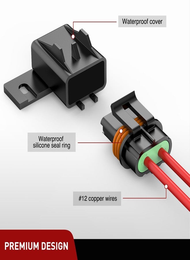 Nilight 6pcs Inline Fuse Holder 12AWG Waterproof ATC/ATO Blade Holder 20A 30A 40A Regular Heavy Duty in Line w/Cover Fits 1A to 30A Fuses for 12V Automotive Vehicles - Image 4