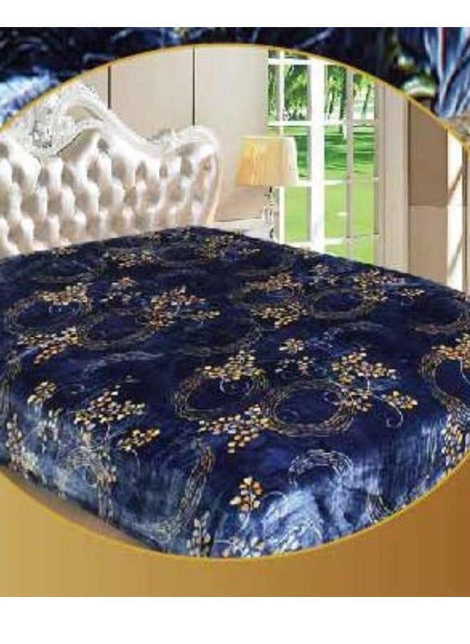 Rainbow Luxury Double-Sided Winter Blanket - Soft, Silky, and Luxuriously Textured Double-Layer Bed Blanket - 4 kg - 200 x 240 cm - Heavy Blanket, Textured Blanket, Thick Double-Layer Winter Blanket - Ideal for Sleeping and Winter Furnishings  - Image 2