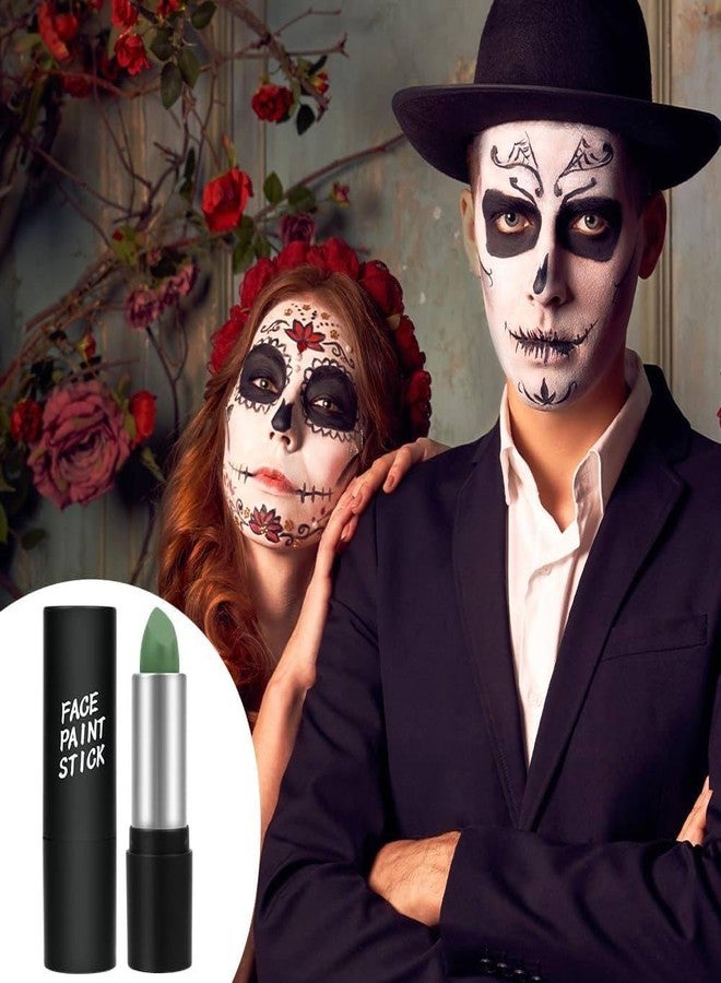 Buyntry Face Paint Stick, Green Oil Creamy Blendable Washable Body Painting Makeup Pen for Halloween Carnival Fancy Dress, 3.5g - Image 3