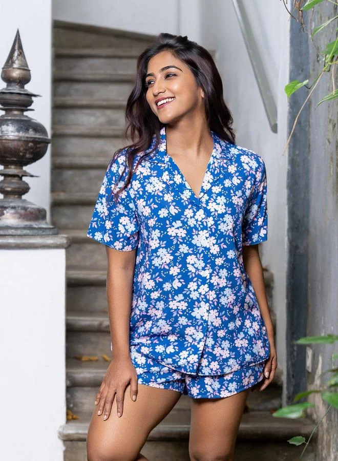 أدريا Aadaraya Pyjama Short Set Shirt and Shorts