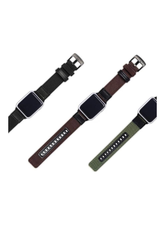 NIBEMINENT Replacement Watchband For Apple Watch Black - Image 5