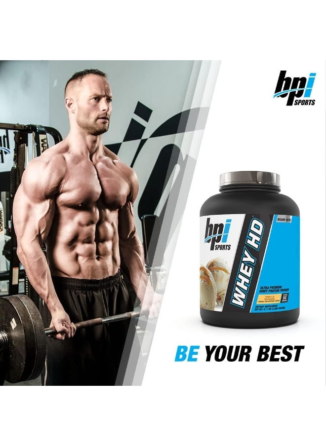 BPI SPORTS Whey HD Ultra Premium Whey Protein Powder 50 Servings 1850 gm Chocolate Cookie  - Image 2