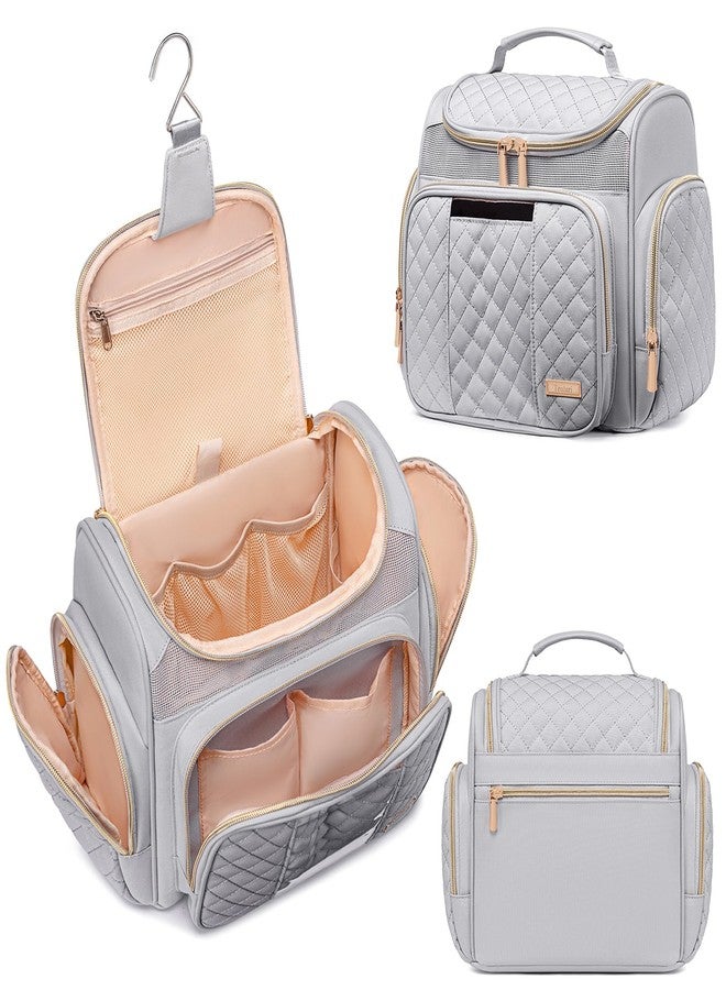 Tealari Large Toiletry Bag for Women Men,Bathroom Bag,Water Resistant Shower Bag,Makeup Bag,Portable Shower Caddy for College Dorm,Hanging Travel Toiletry Bag with Transparent Waterproof Phone Pocket - Image 1