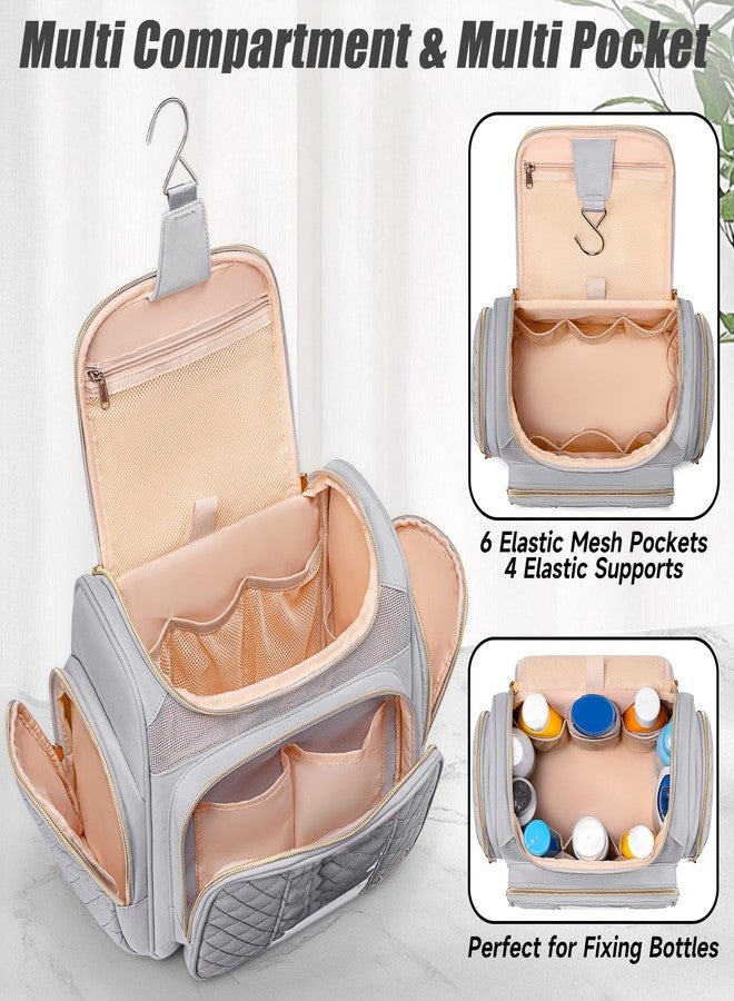 Tealari Large Toiletry Bag for Women Men,Bathroom Bag,Water Resistant Shower Bag,Makeup Bag,Portable Shower Caddy for College Dorm,Hanging Travel Toiletry Bag with Transparent Waterproof Phone Pocket - Image 5