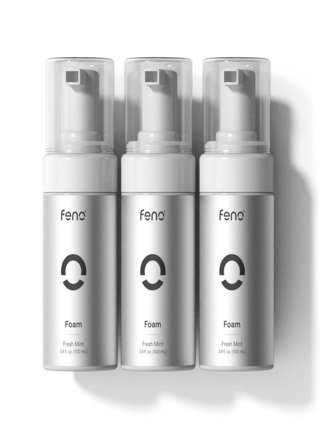 Feno 3Pcs Feno Foam Toothpaste with Xylitol & Wild Mint - Fluoride Free Toothpaste for Adults, Gentle on Enamel, Fresh Breath, Ideal for Sensitive Teeth & Travel Oral Care, 3.4 Fl oz - Image 1