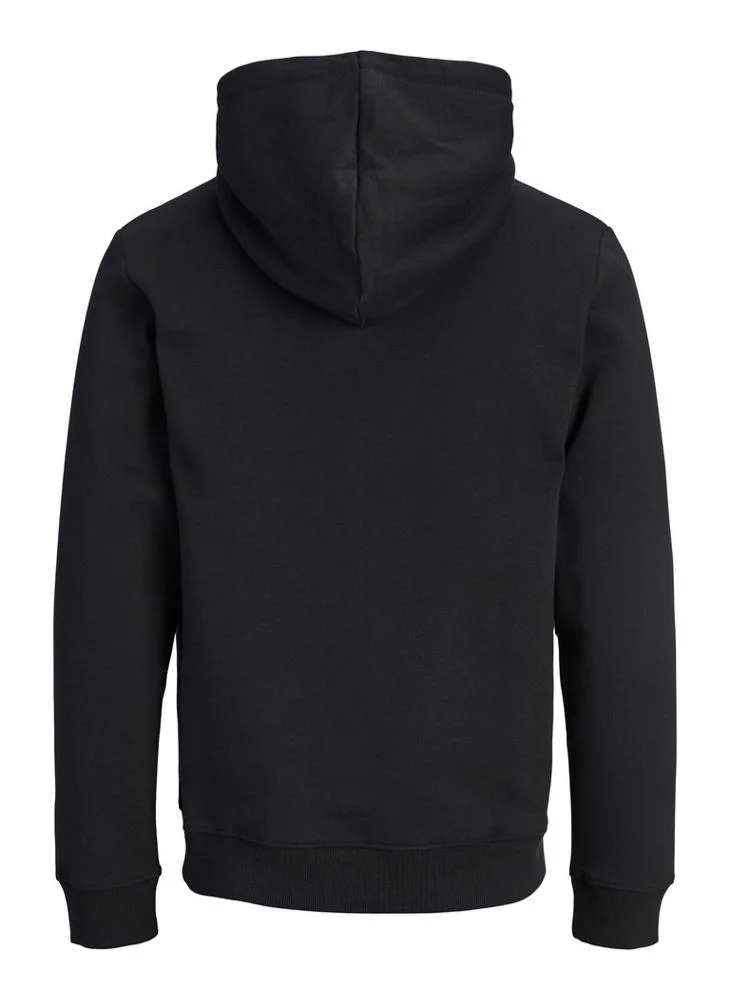 JACK & JONES  Casual Logo Zip Plus Size Hoodie for Men | Best Price UAE
