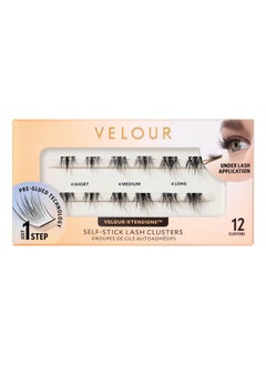 فيلور لاشز مجموعات رموش Velour-Xtensions™ ذاتية اللصق | رموش ذاتية اللصق | تتضمن 12 مجموعة رموش | مجموعات رموش اصطناعية مريحة وخفيفة الوزن (سبايكي شيك)  - Image 1