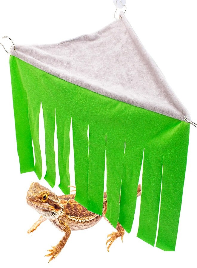 FlidRunest Bearded Dragon Tank Accessories, Reptile Tank Accessories Fleece Corner Curtain Hideout, Hideout Hideaway with Suction Cup, Reptile Hideaway Fun Hiding Spot for Chameleon, Lizards, Snakes - Image 3