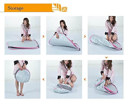 ACi Acupressure Corded Electric Steam Sauna Bath/Sauna Bath /Steam Bath for Weight Loss with Tent and Steam Generator, Multicolour - Image 4