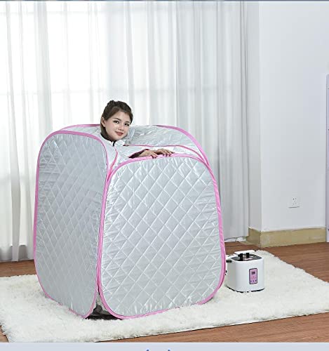 ACi Acupressure Corded Electric Steam Sauna Bath/Sauna Bath /Steam Bath for Weight Loss with Tent and Steam Generator, Multicolour - Image 1