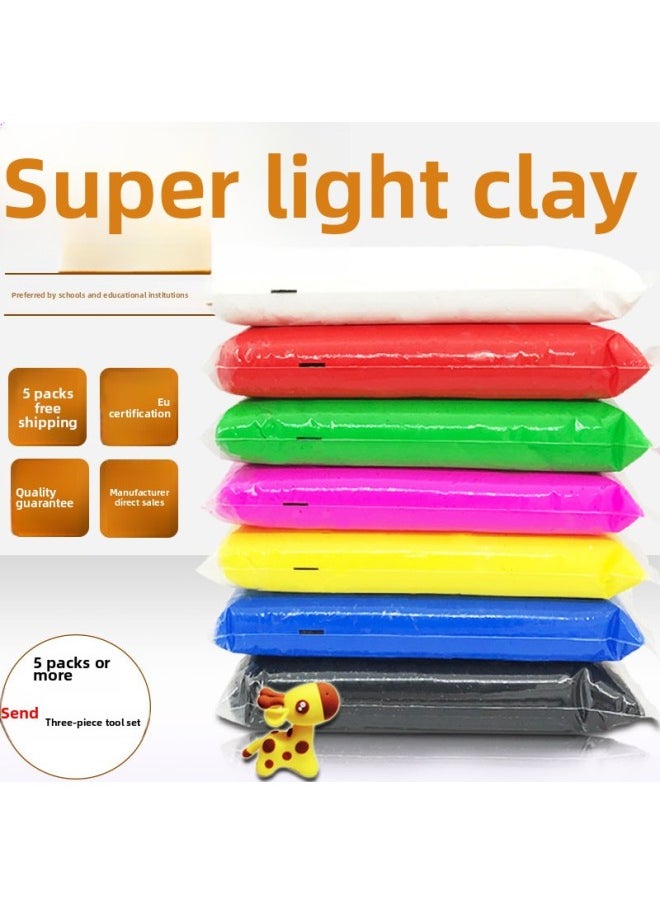 24 Color Clay 500g Plasticine Color Mud Clay Space Handmade Mud Children's Large Package-Color:For Apple Green
