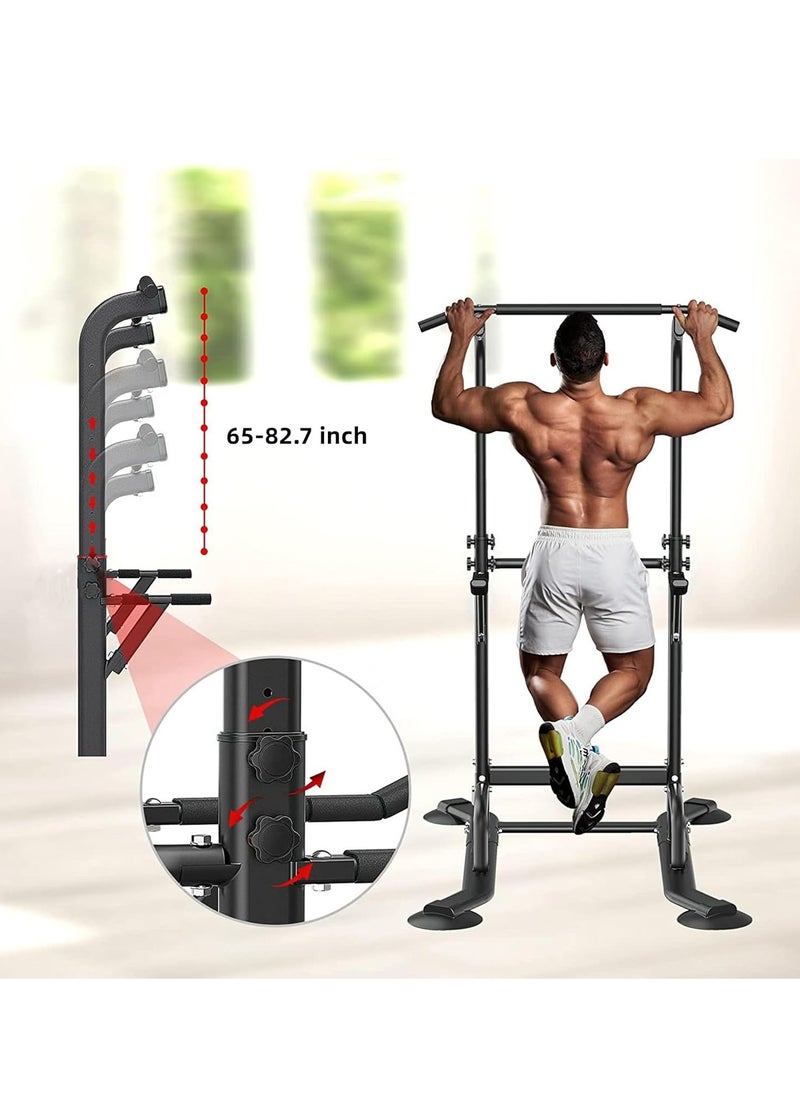 RATSAW Power Tower, Dip Station Pull Up Bar for Home Adjustable Height Multifunctional Home Strength Training Fitness Exercise Equipment, Simple Installation, Durable Home Fitness Equipment  - Image 3