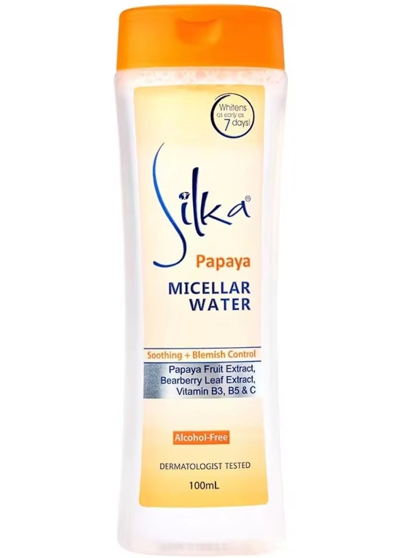 Silka Papaya Face Micellar Water - 100ml - Image 1