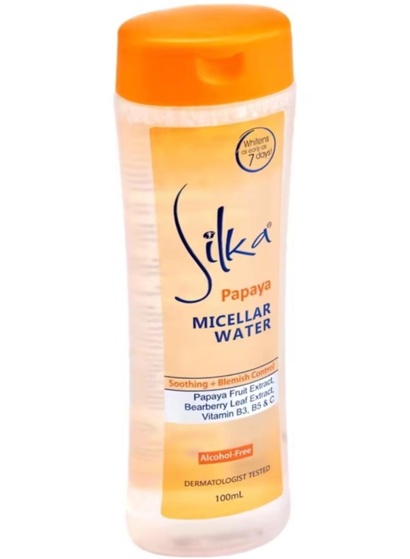 Silka Papaya Face Micellar Water - 100ml - Image 2
