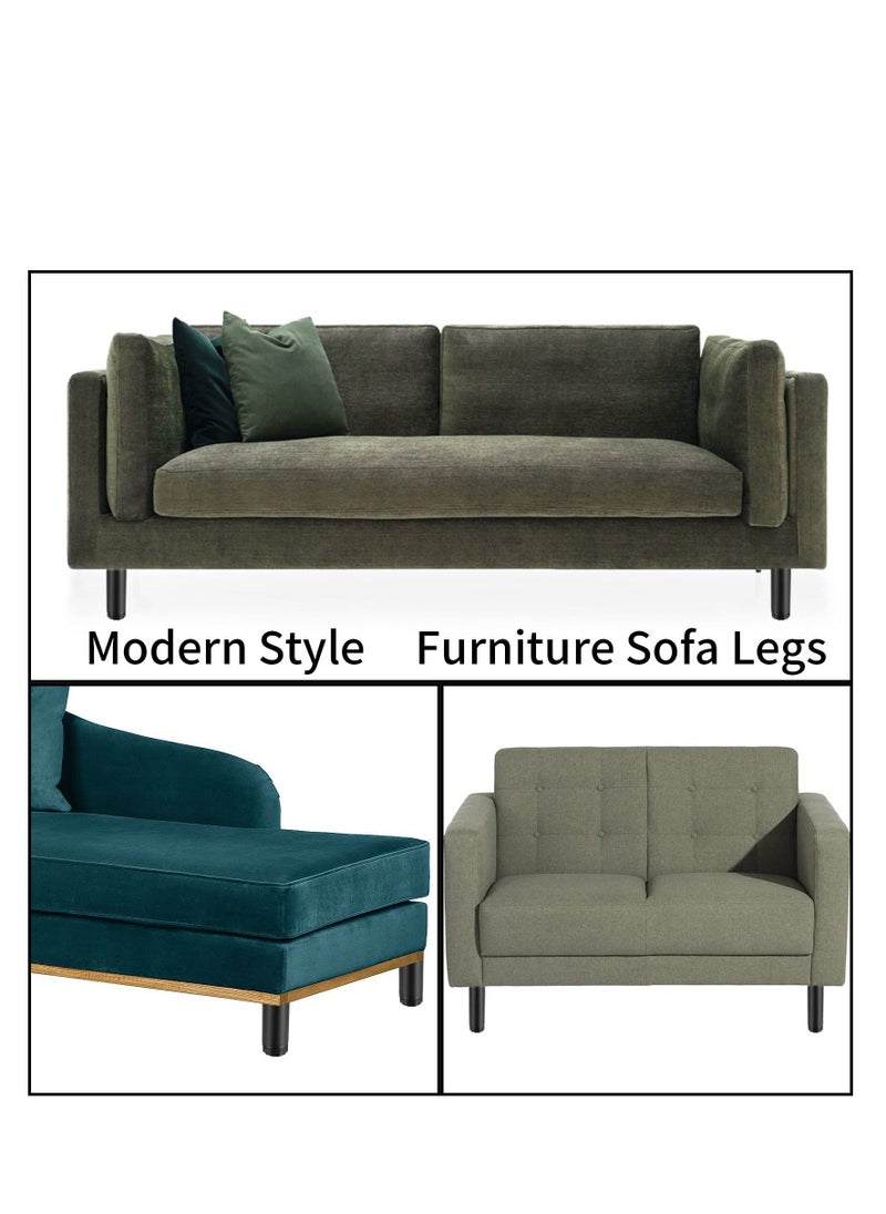 4 Pcs Furniture Legs, Metal Cabinet Legs, 1 inches/5 cm Adjustable Leveling Feet Furniture Levelers Table Feet Heavy Duty Leg Levelers for Cabinets Sofa Tables Chairs, for Sofa Table Chair Desk - Image 4