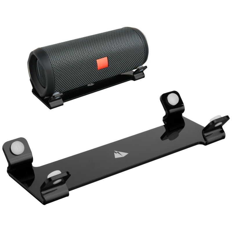 TXesign Desktop Stand for JBL Flip 4/FLip 5/Flip 6, TXEsign Acrylic Bluetooth Speaker Stand Holder Desk Display Stand Table Stand Holder for Cylindrical Speakers(Black) - Image 1