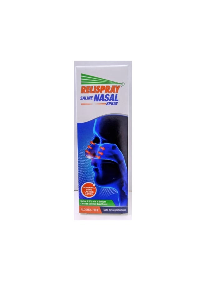RELISPRAY Saline Nasal Spray, Alcohol-Free