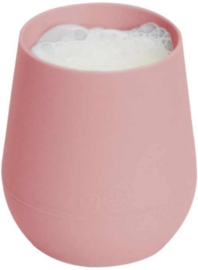 ezpz Tiny Cup - 100% Silicone Training Cup for Infants (Blush) - Image 4