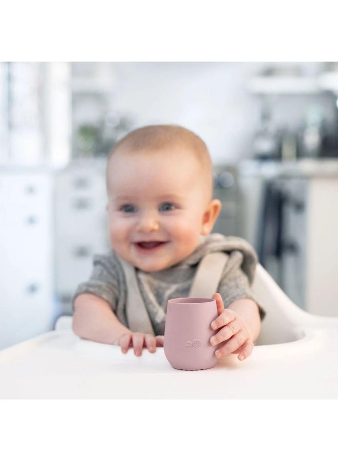 ezpz Tiny Cup - 100% Silicone Training Cup for Infants (Blush) - Image 2