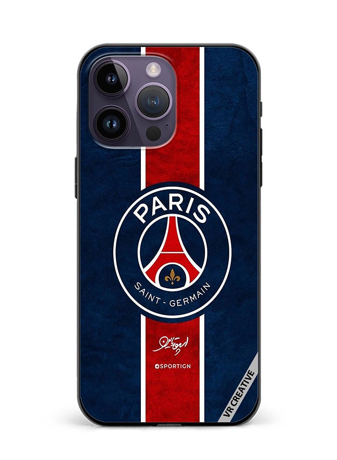 VR CREATIVE Protective Case Cover For Apple iPhone 15 Pro Max Paris Saint Germain Design  Multicolour - Image 1