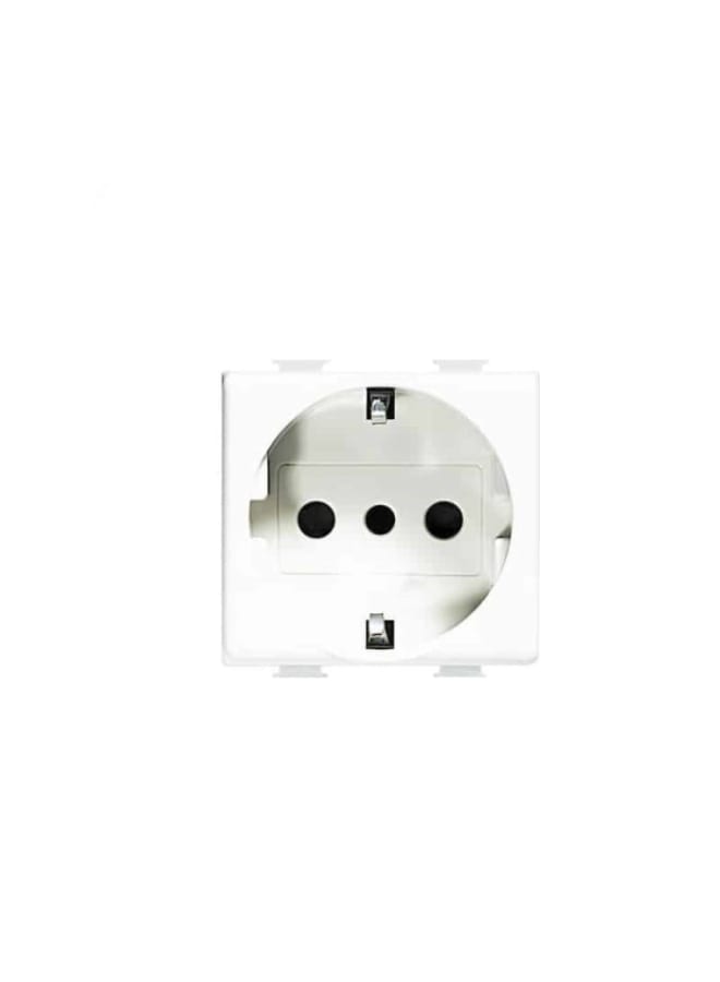 Bticino A16 AM5440 3e Matix EDGE White Recessed Socket
